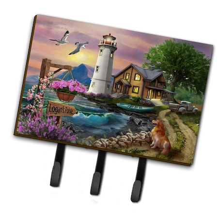 Carolines Treasures 6 x 2 x 9 in. Logans Pointe Lighthouse Golden Retriever Leash or Key Holder PTW2070TH68
